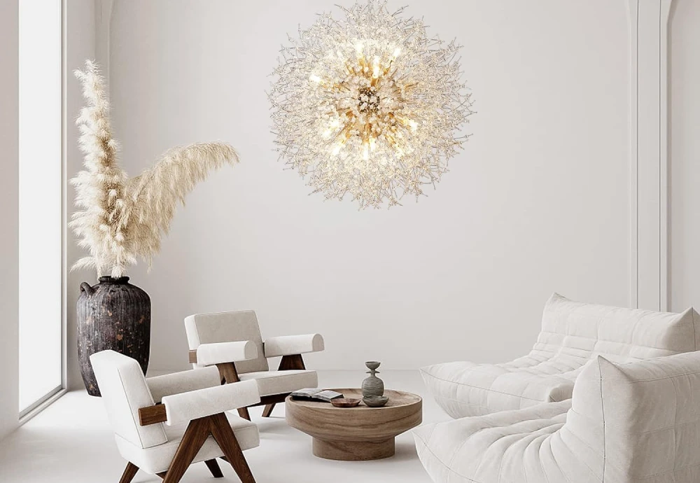 white globe chandelier