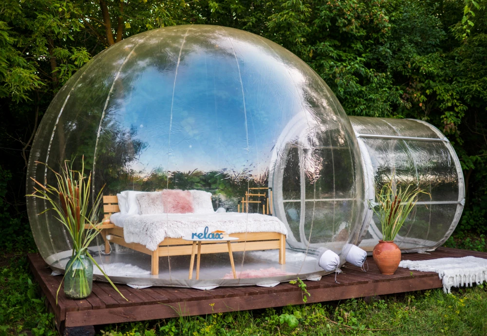 big transparent camping inflatable bubble tent